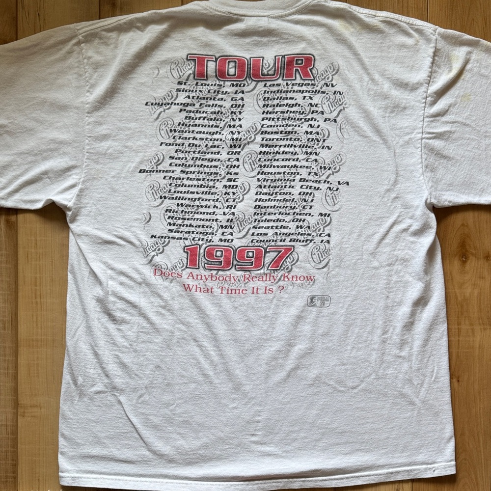Vintage Chicago concert Tee 1997 size XL